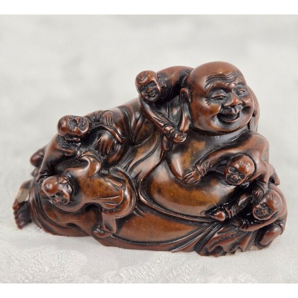 Budda Money-Mind Kapicitta Chinese Folk Collection Resin Casting Décor Figurine - Picture 1 of 12